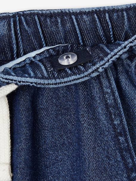 Jean large facile à enfiler garçon denim brut+stone 3 - vertbaudet enfant 