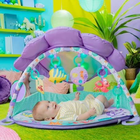 DISNEY BABY Tapis d Eveil Petite Sirène, Musique et Lumières, Jouets interactifs, Coussin de support position plat ventre BLANC 3 - vertbaudet enfant 