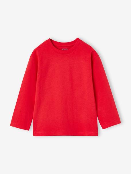 Lot 3 tee-shirts unis rouge+vert d'eau 2 - vertbaudet enfant 