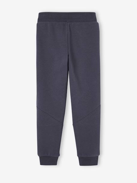 Pantalon jogging 'Athletic' garçon en molleton anthracite+BLEU CANARD+bleu roi+chocolat 2 - vertbaudet enfant 