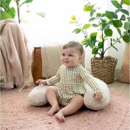 INGENUITY Tapis d éveil 4 en 1 Petit Ourson, Coussin de support pour apprentissage de la position assise, Tablette nomade avec 5 jou BLANC 5 - vertbaudet enfant 