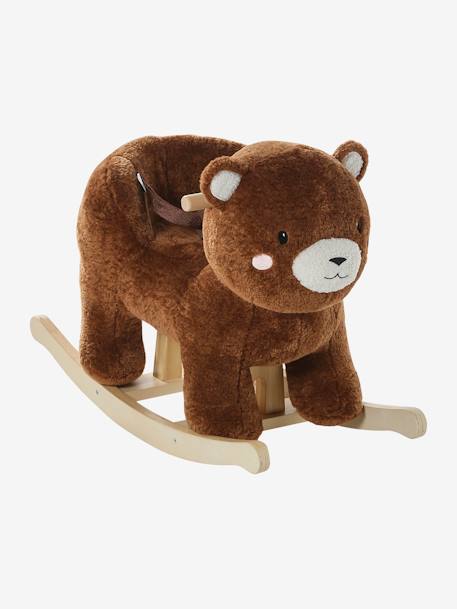 Ours à bascule en bois FSC® marron 3 - vertbaudet enfant 