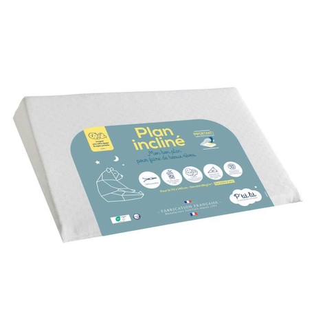 Plan incliné bébé P'Tit Lit pour lit 70x140 cm - Ventilé - Anti-acariens - Certifié Oeko-Tex® BLANC 1 - vertbaudet enfant 