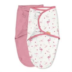 INGENUITY Original Swaddle, Gigoteuse d'emmaillotage, 0-3 mois, sécurité et chaleur pour bébé, flamingo fiesta rose, lot de 2  - vertbaudet enfant