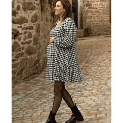 Robe courte de grossesse et d'allaitement Patti noir et blanc  - vertbaudet enfant