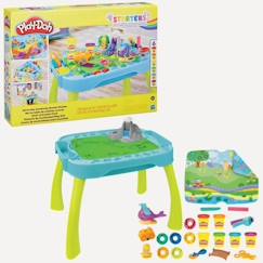 Table de création Play-Doh réversible pour enfants avec 15 accessoires et 6 pots de pâte à modeler, Play-Doh Starters  - vertbaudet enfant