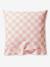 Parure housse de couette + taie oreiller enfant DAMIER GOOD VIBES, avec coton recyclé carreaux rose 4 - vertbaudet enfant 