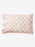 Parure housse de couette + taie oreiller enfant DAMIER GOOD VIBES, avec coton recyclé carreaux rose 6 - vertbaudet enfant 