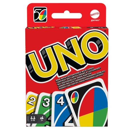 Mattel Games - Uno - Jeu de Cartes Famille - 7 ans et + W2087 ROUGE 1 - vertbaudet enfant 