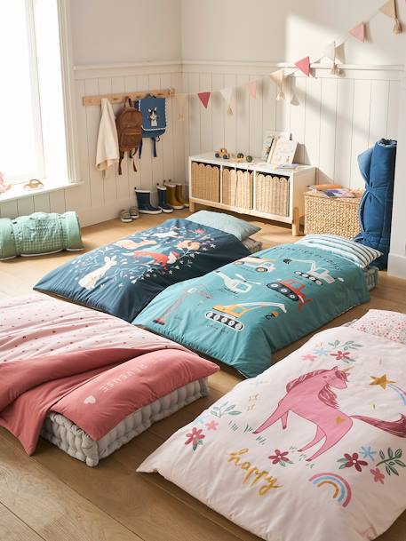 Couchage de sieste maternelle personnalisable MINILI BROCÉLIANDE bleu nuit 4 - vertbaudet enfant 