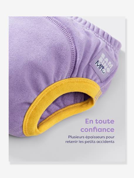 Lot de 3 culottes d'apprentissage lavable Révolutionnaire 3-4 ans BAMBINO MIO bleu+lilas 15 - vertbaudet enfant 