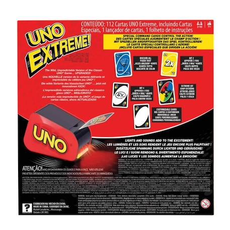 Mattel Games - Uno Extrême - Jeu de Cartes Famille - Dès 7 ans GXY75 ROUGE 4 - vertbaudet enfant 