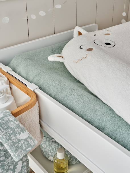 Lot de 2 housses de matelas à langer animaux blush+Dans les bois+Lovely Leo+noix de pécan 11 - vertbaudet enfant 