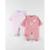 Ensemble de 2 pyjamas 1 pièce en velours clair/blush ROSE 1 - vertbaudet enfant 