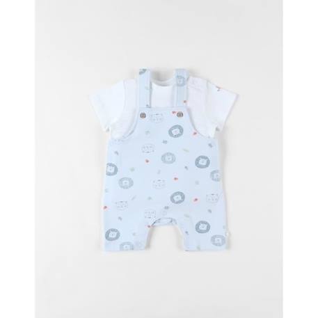 Ensemble salopette + t-shirt ciel BLEU 3 - vertbaudet enfant 