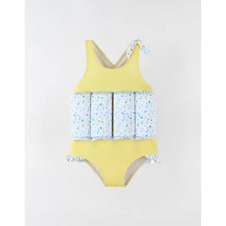 Maillot bouée à imprimés jaune/bleu JAUNE 1 - vertbaudet enfant 