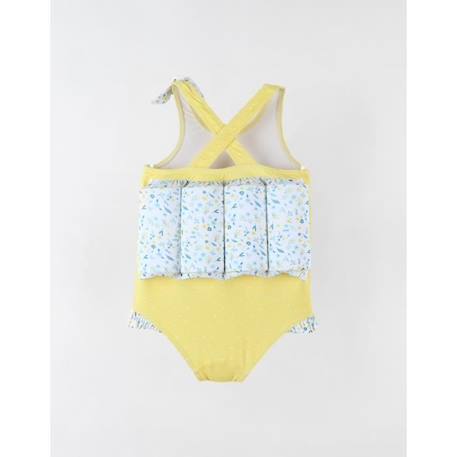 Maillot bouée à imprimés jaune/bleu JAUNE 2 - vertbaudet enfant 