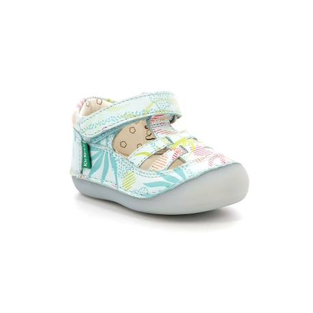 KICKERS Salomés Sushy BLANC+BLEU 6 - vertbaudet enfant 