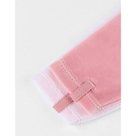 Ensemble de 2 pyjamas 1 pièce en velours clair/blush ROSE 4 - vertbaudet enfant 