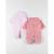 Ensemble de 2 pyjamas 1 pièce en velours clair/blush ROSE 2 - vertbaudet enfant 