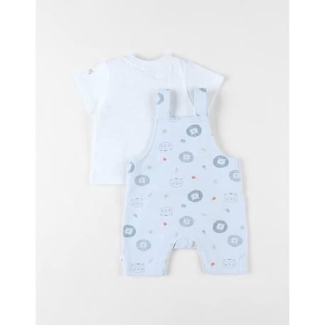 Ensemble salopette + t-shirt ciel BLEU 2 - vertbaudet enfant 