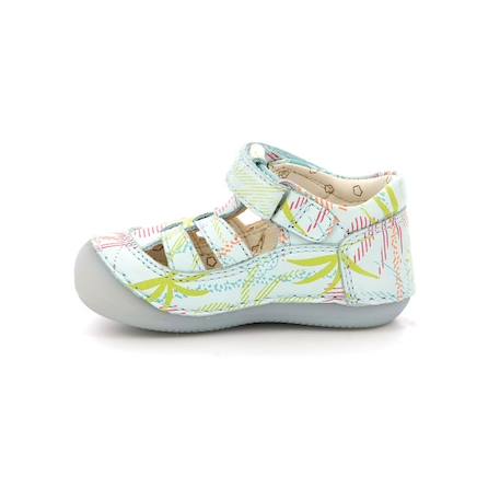 KICKERS Salomés Sushy BLANC+BLEU+ROSE 8 - vertbaudet enfant 