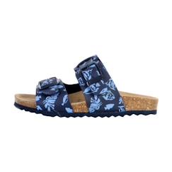 -Mules Cuir Geox Ghita - Navy-Avio