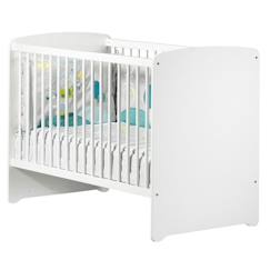 Lit bébé - 120 x 60 cm - Babyprice Basic - En bois blanc  - vertbaudet enfant