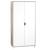 Armoire bébé Scandi Gris - Bois - Blanche - 2 portes - Babyprice GRIS 1 - vertbaudet enfant 