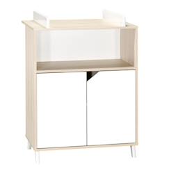 Commode à langer - Babyprice - Scandi naturel - 2 portes - 1 niche - En bois  - vertbaudet enfant