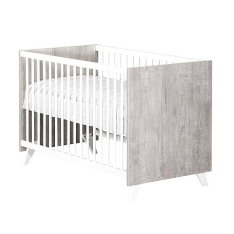 Lit bébé - 120 x 60 cm - Babyprice Scandi gris - En bois GRIS 2 - vertbaudet enfant 