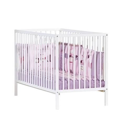 Lit bébé - 120 x 60 cm - Babyprice First - Tout barreaux - En bois blanc BLANC 3 - vertbaudet enfant 