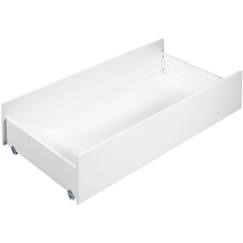 Chambre et rangement-Tiroir de lit combiné évolutif - Babyprice First - Blanc - Sur roulettes