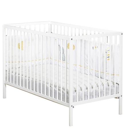 Lit bébé - 120 x 60 cm - Babyprice First - Tout barreaux - En bois blanc BLANC 1 - vertbaudet enfant 