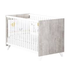 Chambre et rangement-Chambre-Lit bébé - 120 x 60 cm - Babyprice Scandi gris - En bois