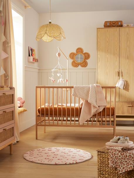 Lit bébé Cocoon blanc+bois+noir 8 - vertbaudet enfant 