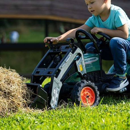 Tractopelle à pédales Farm Lander avec excavatrice - FALK - Dès 2 ans - 100% Fabriqué en France - Contient 30% plastique recyclé VERT 5 - vertbaudet enfant 