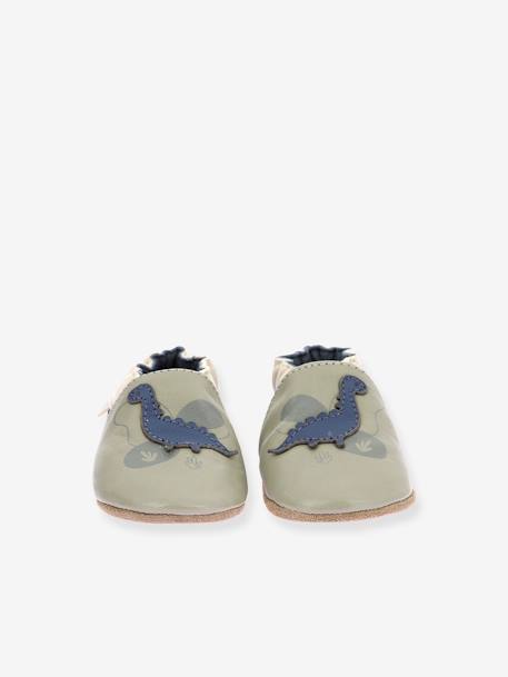 Chaussons cuir souple bébé Dino Time 974960 - ROBEEZ© bleu 5 - vertbaudet enfant 