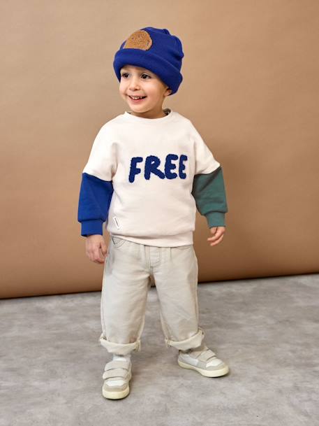 Sweat enfant Little Gang Free LÄSSIG écru 4 - vertbaudet enfant 