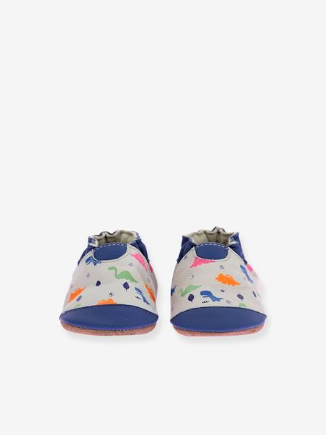 Chaussons cuir souple bébé BLUDINO 974800 ROBEEZ© bleu 5 - vertbaudet enfant 