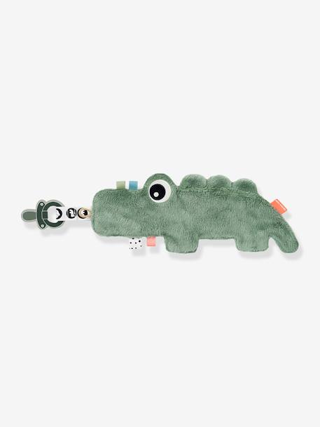 Doudou attache-sucette Croco DONE BY DEER vert 2 - vertbaudet enfant 