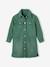 Robe chemise en toile garment dyed fille vert 1 - vertbaudet enfant 