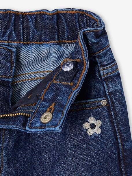 Jean large Fille denim brut+denim gris 4 - vertbaudet enfant 