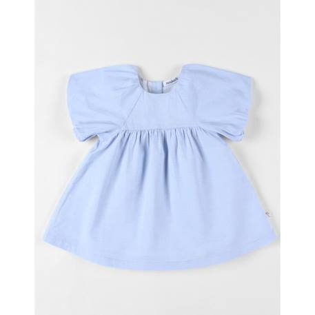 Robe Chambray ciel BLEU 1 - vertbaudet enfant 