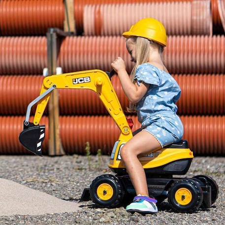 Pelleteuse JCB avec cabine rotative à 360°, bras de pelle et godet articulés et assise ouvrante - Fabriqué en France - Dès 3 ans JAUNE 5 - vertbaudet enfant 