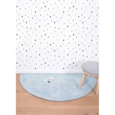 Tapis Coton Demi Lune (bleu Clair) par Lilipinso - 70 x 140 cm - Bleu - 70 x 140 cm BLEU 2 - vertbaudet enfant 