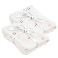 Puériculture-Toilette de bébé-Couches et lingettes-Lingettes et soins-Lot de 12 lingettes lavables coton bio* Cerise