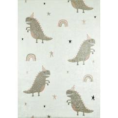 Linge de maison et décoration-Tapis chambre enfant - Dinosaures Happy Vert - 160 x 230 cm - Vert - Nazar Rugs