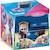 PLAYMOBIL Maison Transportable Bleue, 3 personnages, Accessoires inclus, Playmobil 70985 Dollhouse, La maison traditionnelle BLEU 1 - vertbaudet enfant 
