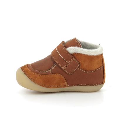 KICKERS Bottillons Soklimb kaki BEIGE+BLANC+BLEU 4 - vertbaudet enfant 